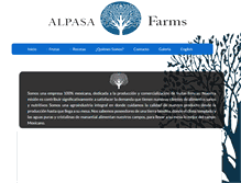 Tablet Screenshot of alpasafarms.com